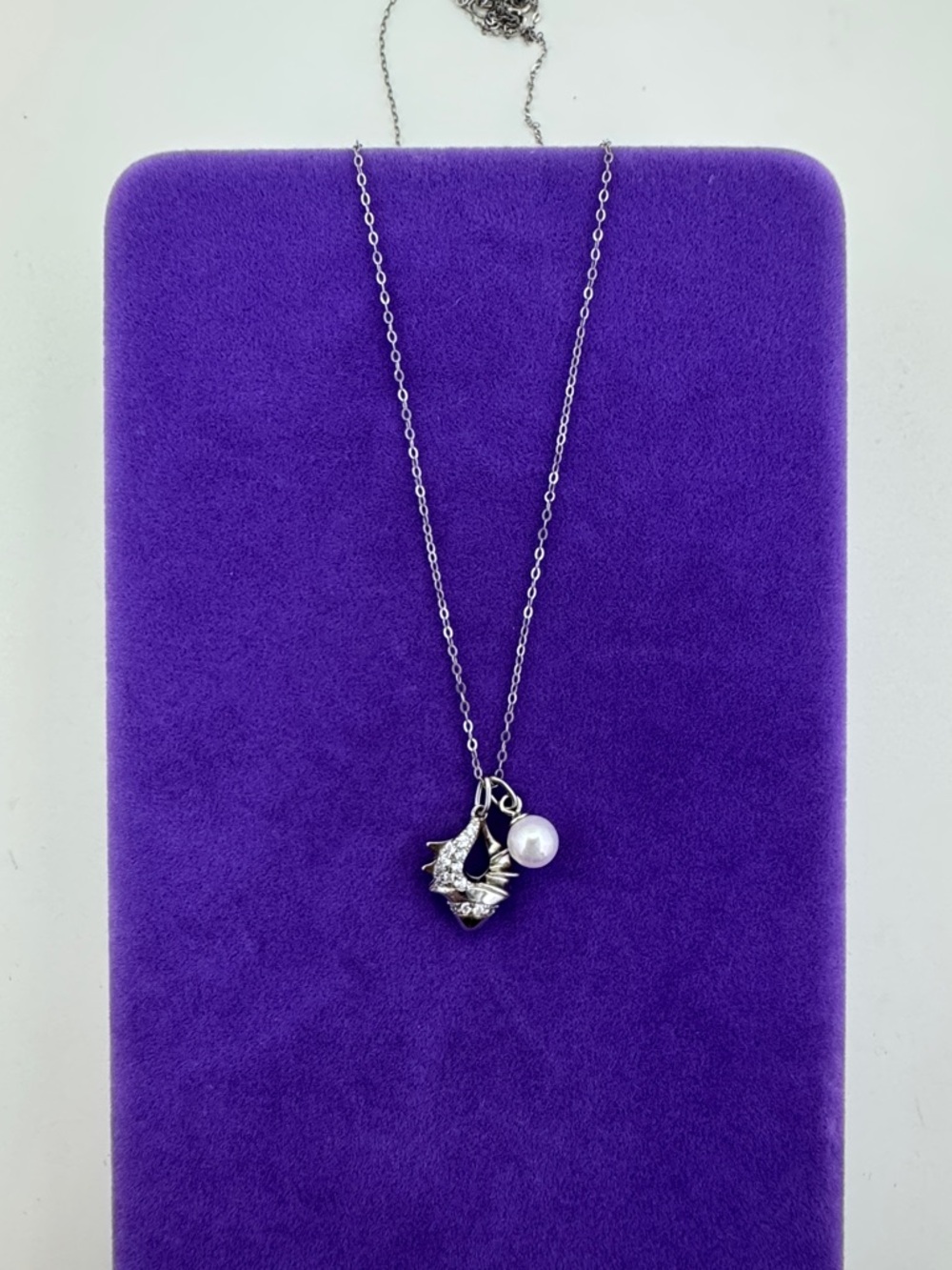 💛 Sterling Silver Mermaid Pendant Necklace Pearl Accent | Mermaidcore Ocean Lux